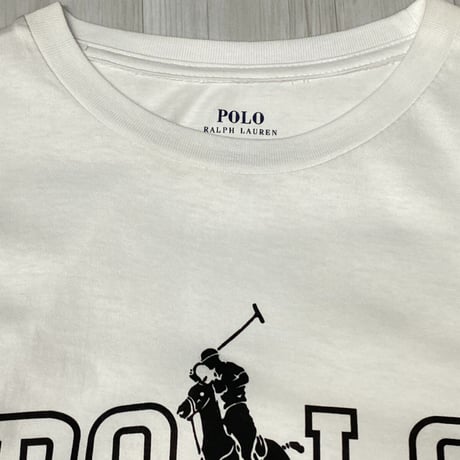 USAモデル POLO RALPH LAUREN ラルフローレン CLASSIC FIT クルーネック Tシャツ 白 (RL6)