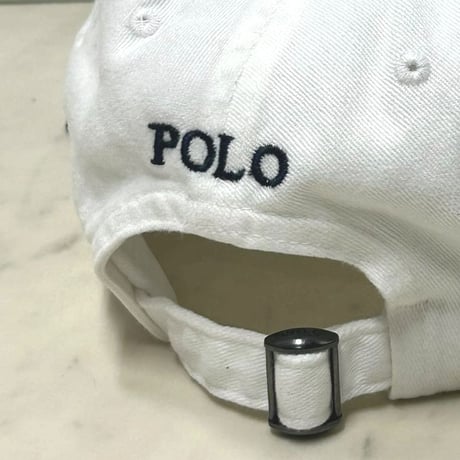 POLO RALPH LAUREN ラルフローレン Iconic Ball Cap ポニーロゴ アイコニック ダッドキャップ 白 (RLC6)