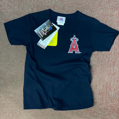 KIDS マジェスティック Majestic 大谷翔平 #17 LA Angels ロサンゼルス エンゼルス Tシャツ 紺 MLB