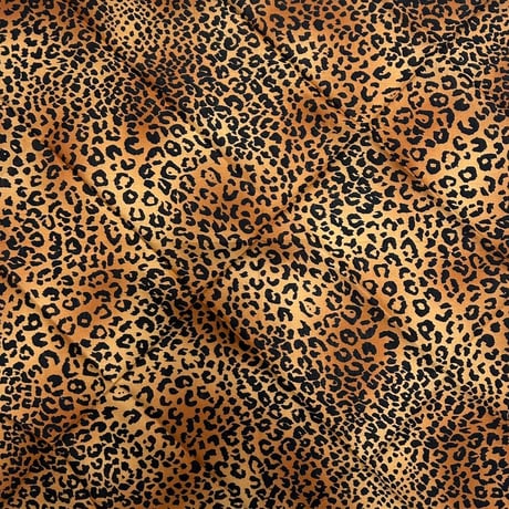 グラデーション ヒョウ柄 バンダナ Tiedye Leopard Bandana 大判サイズ 総柄 黄褐色 (BNDN83)