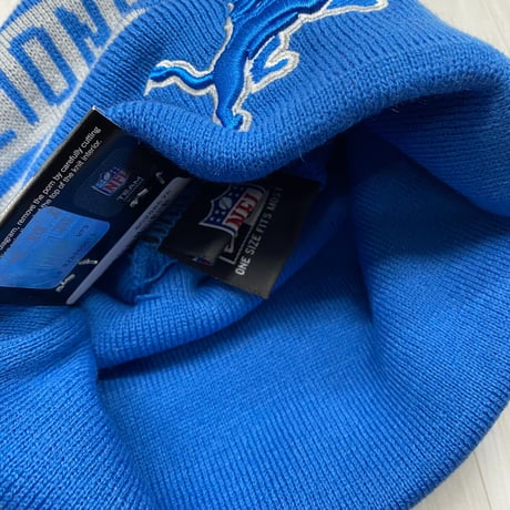 NEWERA USA ニューエラ NFL デトロイト ライオンズ Detroit Lions ニット帽 ライトブルー
