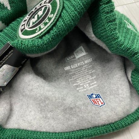 限定 NEWERA USA ニューエラ NFL ニューヨーク ジェッツ NY Jets サイドライン ニット帽