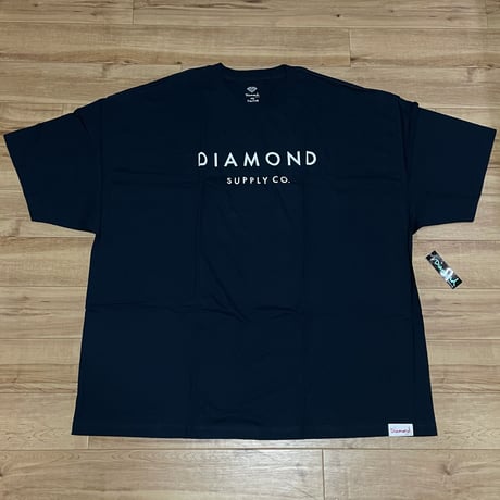 【4XL】 米国製 ダイヤモンドサプライ Diamond Supply Co. 半袖 Tシャツ 紺 Yacht ベーシックロゴ (T7)
