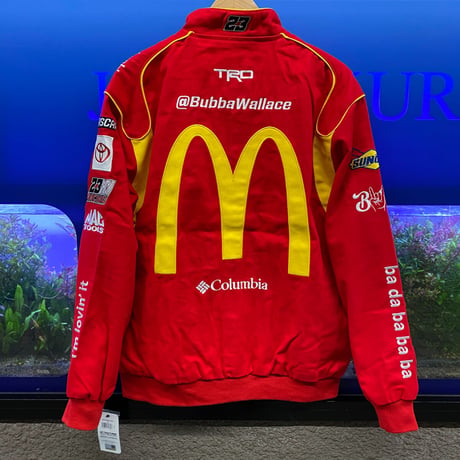NASCAR ナスカー JHデザイン McDonald's レーシングジャケット 23XI Racing ダレルウォレスJr. (NSCR12)