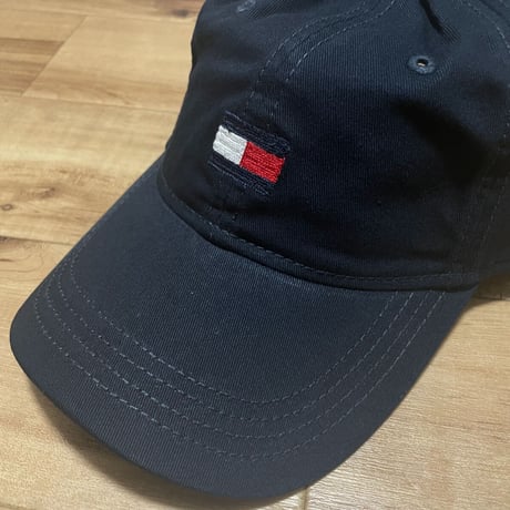 トミーヒルフィガー TOMMY HILFIGER USA ストラップバックキャップ  紺 フラッグロゴ (30)