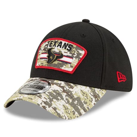 Newera ニューエラ NFL 39THIRTY ヒューストン テキサンズ Texans ストレッチキャップ 迷彩