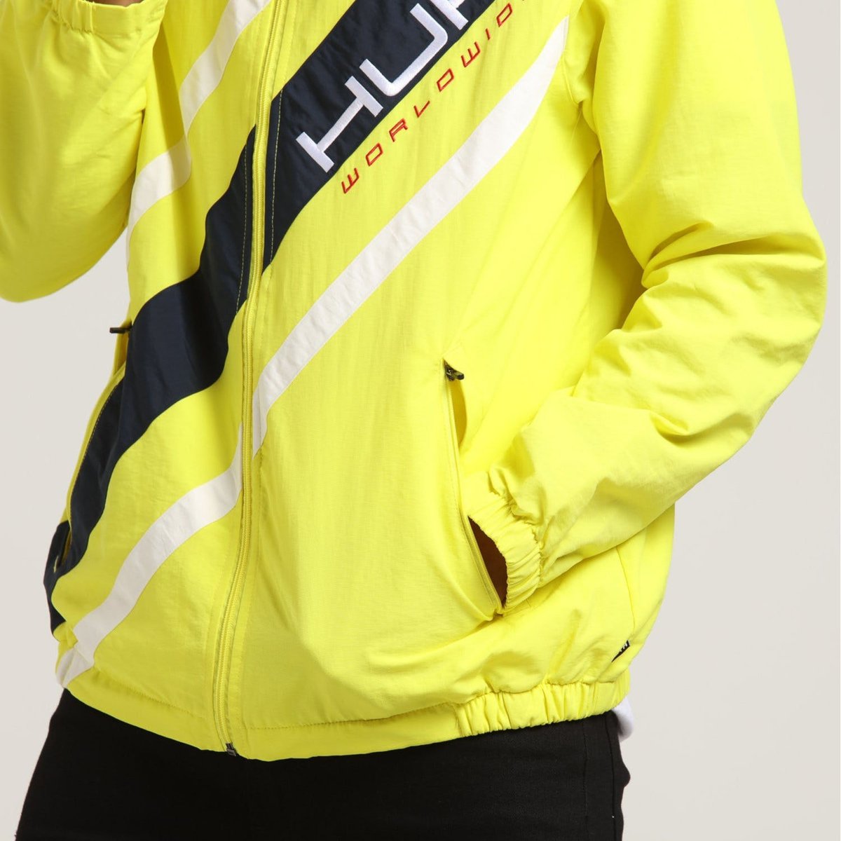 HUF トラックジャケット L ブラウン　アウター 長袖 ストリート HUF トラックジャケット L ブラウン アウター 長袖 ストリート