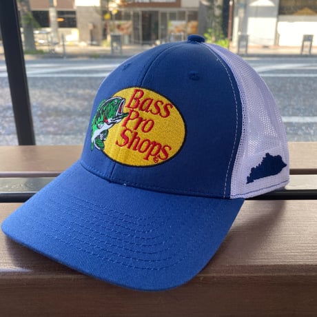 限定ステイトパッチ仕様 Bass Pro Shops バスプロショップス 刺繍ロゴ Kentucky ケンタッキー メッシュキャップ (Bps54)