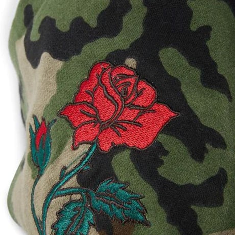 HUF ハフ Ambush アンブッシュ 迷彩 プルオーバー パーカー Camo カモフラージュ 蛇柄 コブラ 刺しゅう バラ