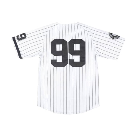 NEGRO LEAGUE 『NY ニューヨーク ブラックヤンキース』 公式 ベースボールシャツ ＃99 ピンストライプ