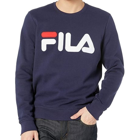 USAモデル FILA フィラ REGOLA クルーネック スウェット トレーナー 紺 90年代 オールドスクール