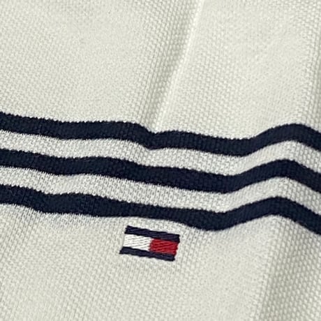 Tommy Hilfiger USAトミーヒルフィガー カスタムフィット ストライプ ポロシャツ (R4F-36)