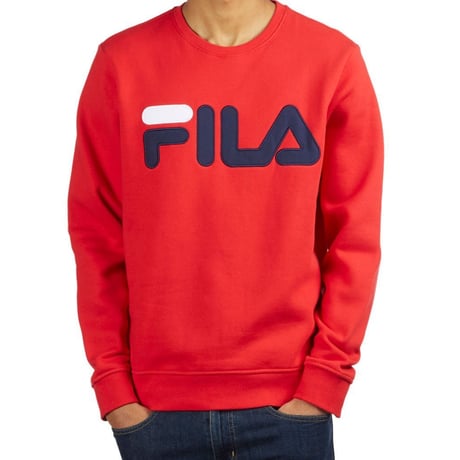 USAモデル FILA フィラ REGOLA クルーネック スウェット トレーナー 赤 90年代 オールドスクール