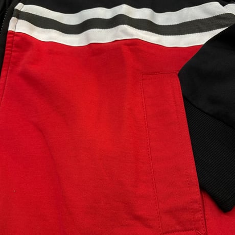 SEANJOHN ショーンジョン ジップアップ スウェット トラック ジャケット 赤 黒  パフダディ