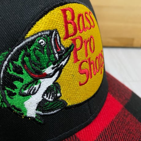 米国アウトドアブランド Bass Pro Shops フランネル バッファローチェック キャップ (Bps15)