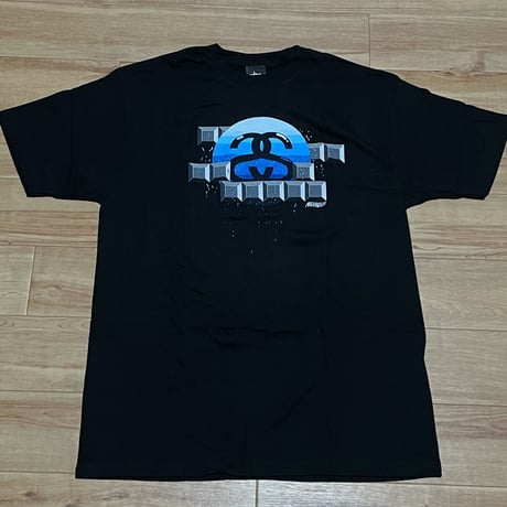 【M】 Stussy ステューシー 半袖 Matt Mignanelli Tシャツ 黒 青ロゴ ストリート SSリンク (25)