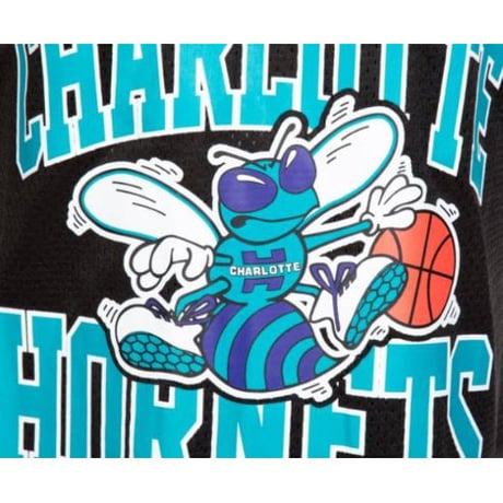 Mitchell&Ness ミッチェル&ネス NBA メッシュタンクトップ 黒 シャーロット Hornets ホーネッツ
