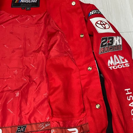 NASCAR ナスカー JHデザイン DoorDash レーシングジャケット Bubba ダレルウォレスJr.