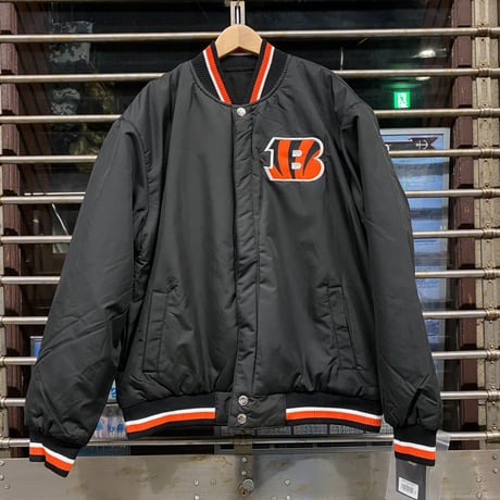 NLF公認  JHデザイン Bengals シンシナティ ベンガルズ NFL リバーシブル スタジャン