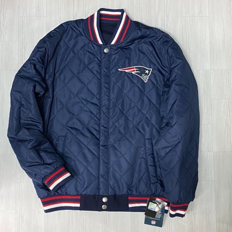 NFL公式 JHデザイン Patriots ペイトリオッツ 限定 チャンピオンズ リバーシブル スタジャン