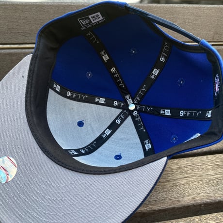 海外限定 9FIFTY ニューエラ LA Dodgers ドジャース スナップバックキャップ 炎 ブルーフレイム (950-194)