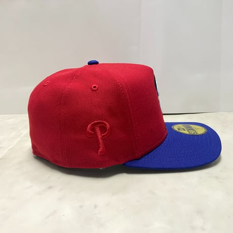 海外限定 NEWERA ニューエラ 59FIFTY Aフレーム Phillies フィラデルフィア フィリーズ Cartoon キャップ (21-5)