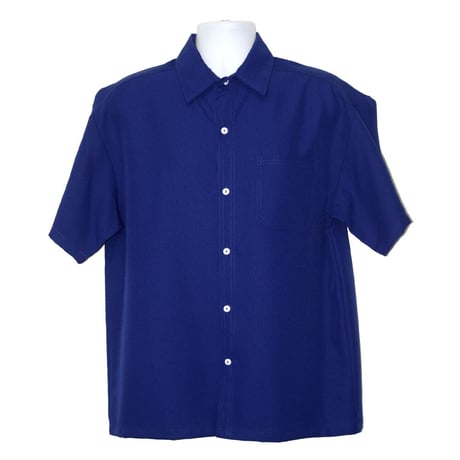 青い半袖ボタンアップシャツ CATEGORY 半袖ボタンシャツ(S/S SHIRT) | ROLIKO