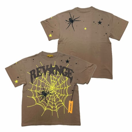 米国発 Civilized シヴィライズド Revenge T-Shirts リベンジ スパイダー 半袖 Tシャツ アイスコーヒー (CropT48)
