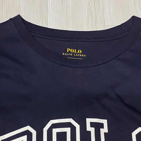 USAモデル POLO RALPH LAUREN ラルフローレン ARCH アーチ型ロゴ Tシャツ 紺 (RL4)