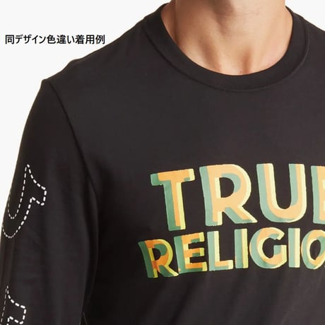 True Religion トゥルーレリジョン True LA Art 馬蹄 ロングスリーブ Tシャツ 長袖 ロンT (TRUE-LT1)