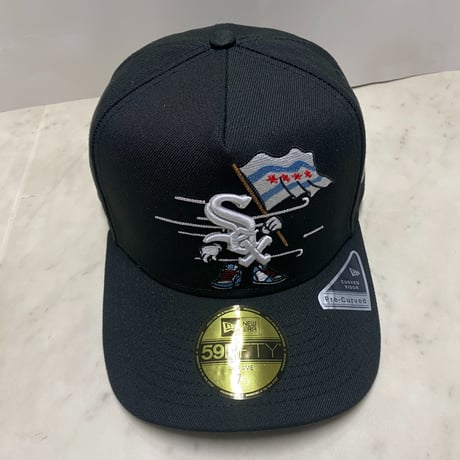 海外限定 NEWERA ニューエラ 59FIFTY Aフレーム Whitesox シカゴ ホワイトソックス Cartoon キャップ (6-12)