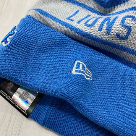 NEWERA USA ニューエラ NFL デトロイト ライオンズ Detroit Lions ニット帽 ライトブルー