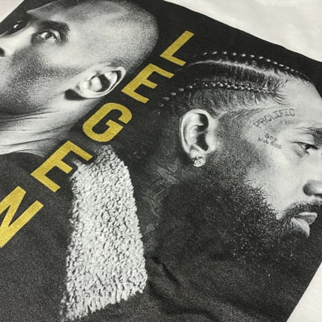 LA発 ニプシー コービー Legends アンダーグラウンド グラフィック ヘビーウェイト Tシャツ 白 (GTS96)