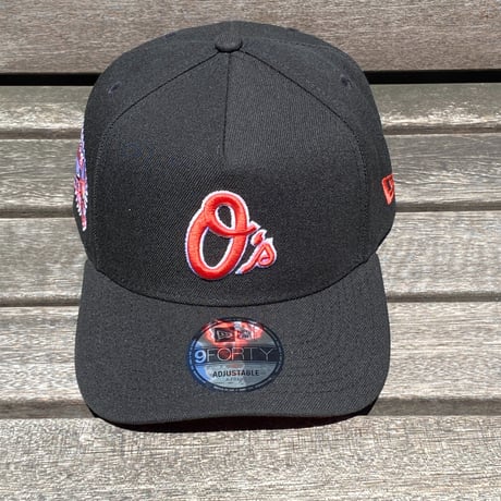 海外限定 Newera ニューエラ 9Forty Aフレーム Orioles ボルチモア オリオールズ キャップ 50th Anniv (940-177)