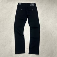 プレミアムジーンズ True Religion トゥルーレリジョン Ricky リッキー ブラックパッチ ストレートジーンズ (JNS261)