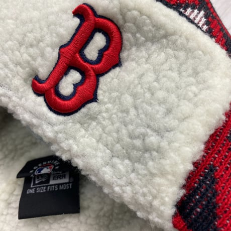 USA限定 ニューエラ Newera ボストン レッドソックス REDSOX 空軍 トラッパーハット 極暖ニット