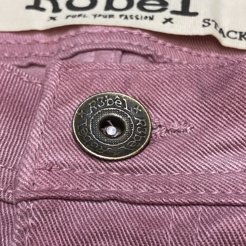 R3bel デニムカーゴパンツ フレアデニム 極ストレッチ 激長レングス w30 R3BEL JEANS STACKED FIT スタックドフィット ストレッチ フレア