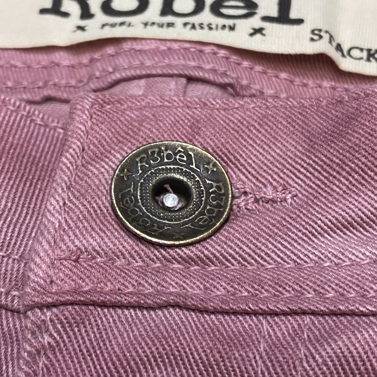 R3BEL JEANS STACKED FIT スタックドフィット ストレッチ フレア 