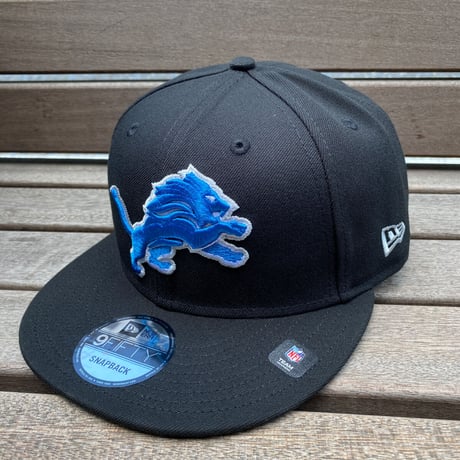 USA限定 9FIFTY ニューエラ NFL デトロイト ライオンズ Detroit Lions スナップバックキャップ BLK