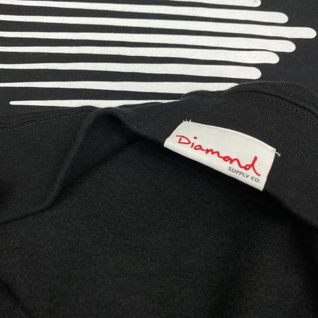 Diamond Supply ダイヤモンドサプライ Westwind クルーネック スウェット トレーナー ピスタグ付き 黒