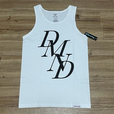 米国製 【S】 ダイヤモンドサプライ Diamond Supply Co タンクトップ 白 Overlap