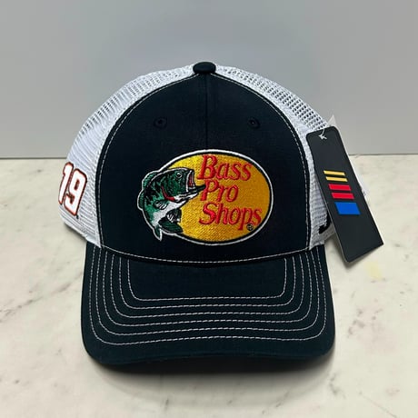 公式 NASCAR ナスカー Bass Pro Shops バスプロショップス ＃19 Racing Team レーシングキャップ (Bps77)