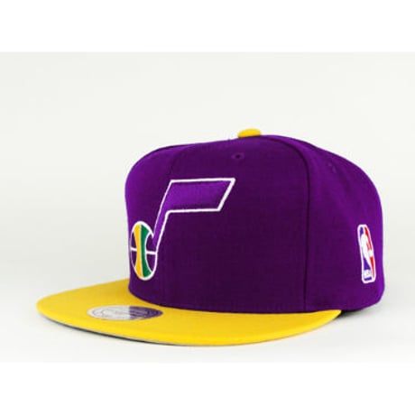 Mitchell&Ness ミッチェル&ネス NBA ユタ Utah ジャズ Jazz 公式 スナップバック キャップ USA正規品 サイズ調節可 バスケット