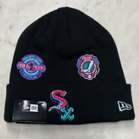 USA限定 NEWERA ニューエラ MLB WSチャンピオンズ ニット帽 シカゴ ホワイトソックス Whitesox (Beanie119)