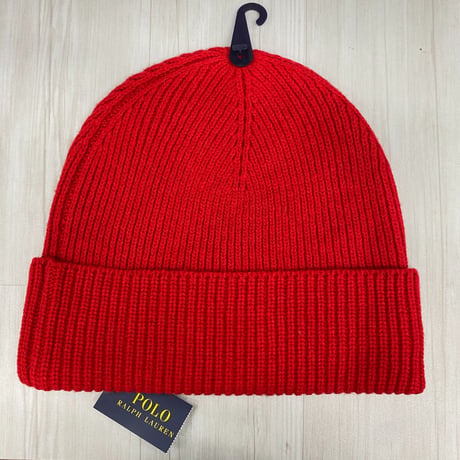 POLO RALPH LAUREN ラルフローレン ポロベア リブ編み ニットキャップ Flag Sweater In Blue