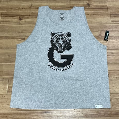 米国製 ダイヤモンドサプライ Diamond Supply Co タンクトップ GRIZZLY グリズリー