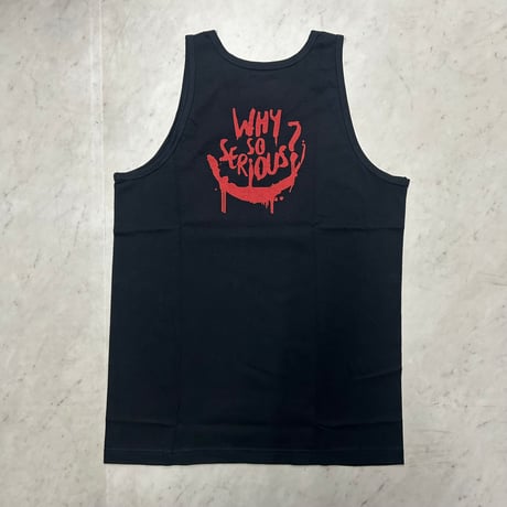 LA発 Shaka Wear アンダーグラウンド グラフィックデザイン タンクトップ Why so serious? 黒 (GTT3)