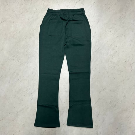米国LAブランド Bezalel Jeans ベザレル ゴシック Thorn Pattern イバラ柄 スウェットパンツ 緑 (JNS241)