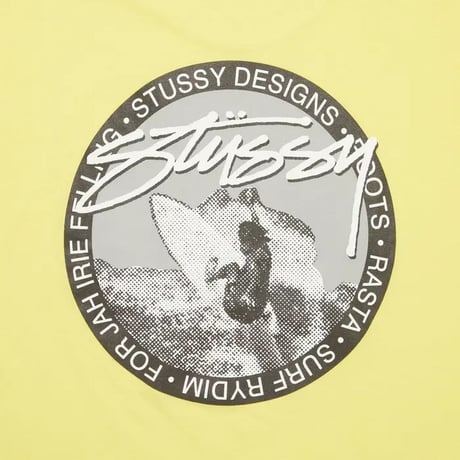 【S】 海外モデル Stussy ステューシー Surf Rydim Tee 半袖 サーフライディン Tシャツ サマーイエロー (81)