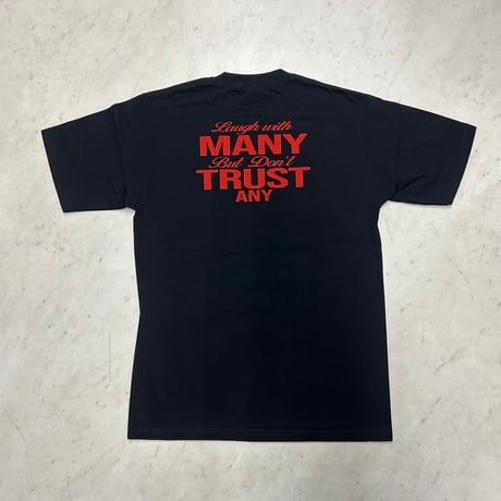 LA発 Laugh With Many ダークナイト Joker グラフィック 半袖 ヘビーウェイト Tシャツ 黒 (GTS152)